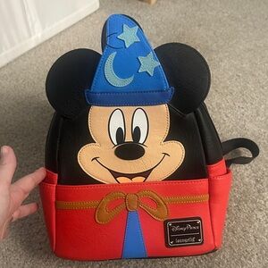 Disney Parks Loungefly Sorcerer Mickey Mouse Backpack